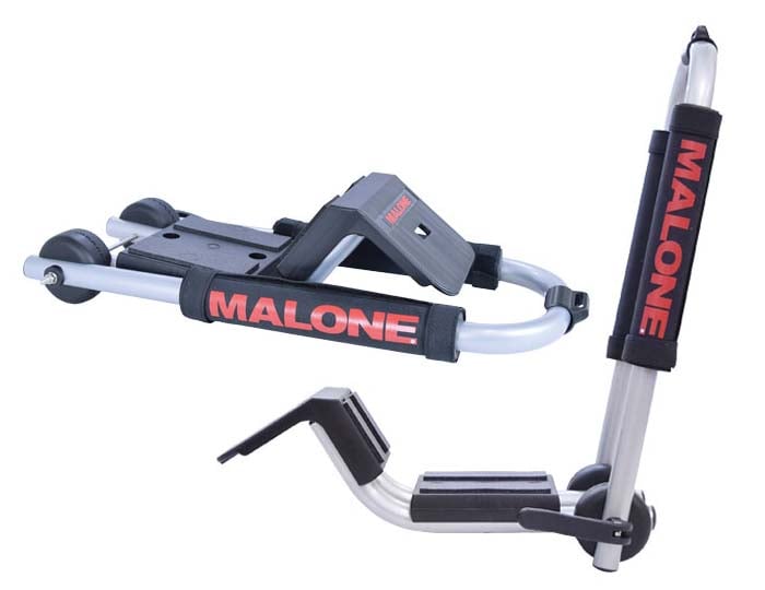 Malone DownLoader™ Kayak Carrier with Tie-Downs - J-Style - Folding - Side Loading